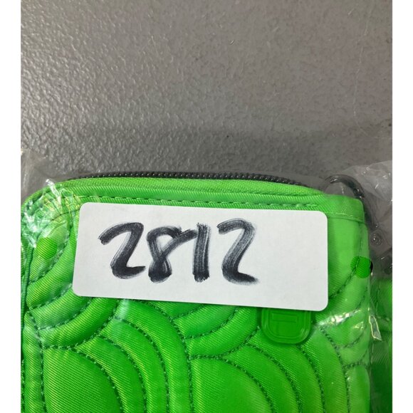 Lug Splits XL RFID Protected Accordion Wallet - Quilted Lime Green with Zip Clos - Picture 7 of 7